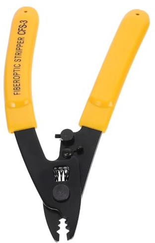 Toddmomy Pelacables de Electricista Portátil de 3 Puertos Modelo 3 Alicates Manuales para Pelar y Cortar Cables de Fibra Óptica Herramienta Ajustable Llave de 15 MM para Uso en Hogar
