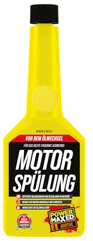 Power Maxed Motor Spülung 325 ml – Motorspülung Additiv zur Reinigung des Ölkreislaufs – Entfernt Ölschlamm & Ablagerungen – Für saubere Ölkanäle & ruhigen Motorlauf