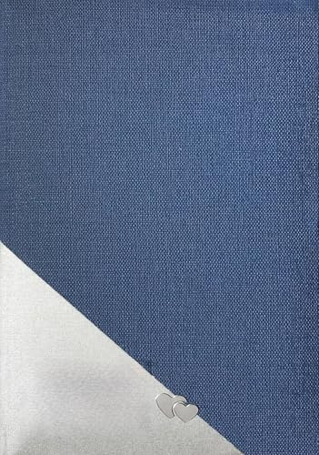 Stammbuch Johanna, blau/Silber, Designstruktur, Farbprägung Silber, Stammbuchformat