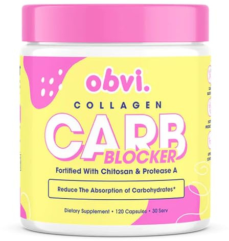Obvi Guilt-Free Carb Blocker | Supports Fitness Goals | Carb Absorption Blocker with White Kidney Bean Extract | 120 Capsules, 30 Servings