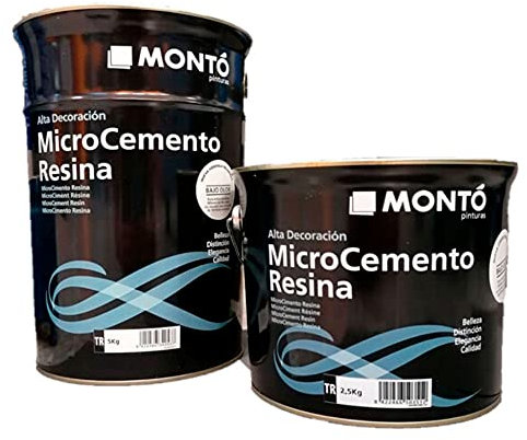 Resina al Agua para Revestimientos de Cemento. MicroCemento Resina (5Kg, Color 3116)