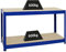 PROREGAL Höhenverstellbare Werkbank Dino Blau HxBxT 90x160x60cm Traglast 600kg Werktisch Arbeitstisch Steckmontage Packtisch