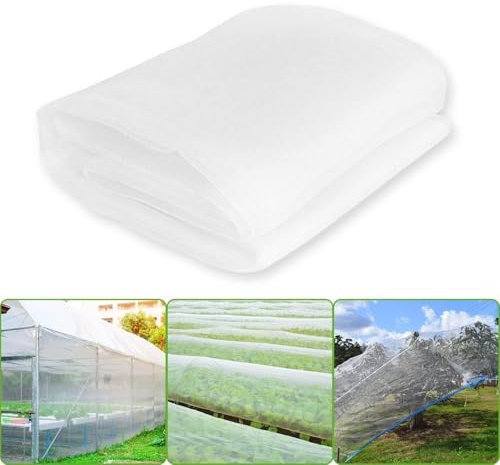 Rete Anti Insetti, 3 x 6 Metri Rete Anti Insetti per Orto, Bianco Rete Per insetti, Riutilizzabile Rete Protezione Piante Può Essere Utilizzato per Proteggere Piantine Verdure Frutta e Altre Piante