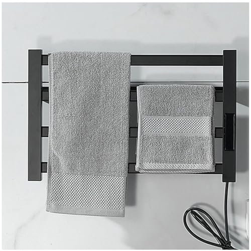 Porta Asciugamani Elettrico, Con Timer Fissato Al Muro Scalda Bagno, Termoarredo Elettrico Bagno Con Termostato
