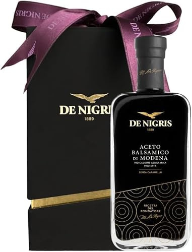 De Nigris 1889 Recette du Fondateur Vinaigre Balsamique de Modène IGP 250ml | Vinaigre Balsamique Traditionnel de Modène, Vinaigre Balsamique Authentique, Parfait pour Assaisonner et Mariner
