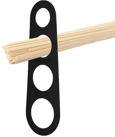 Kasmole Herramienta de medición de Espaguetis,Herramienta de medición de Pasta,Medidor rápido de Pasta de Acero Inoxidable | Dispositivo medidor rápido de Regla de Espagueti, 4 tamaños de porciones