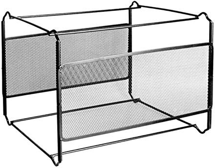 Janasiba Dokumentenbox aus Metall ein Netz in der Größe A4 Hängebox für Ordner Schreibtisch Aufbewahrungsbox Aufbewahrungsbox für Büro