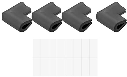 QUARKZMAN Eckenschutz Kantenschützer, 8er Pack U-Schaum Sicherheitsstoßfänger mit Selbstklebendem Band Möbel Ecken- und Tischkantenschutz, 55mm x 35mm x 8mm, Schwarz