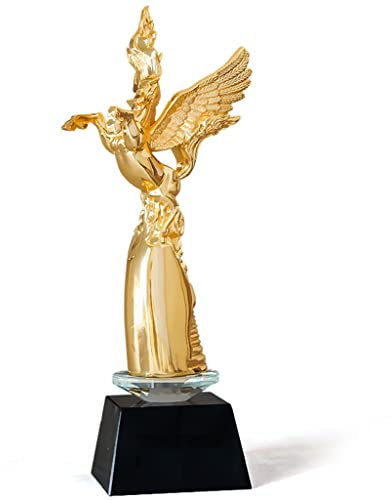 HLUONGTN Premio Trofei Coppe Trofeo per Papà Cavallo D'Oro Coppe Trofeo in Resina, Concorso Trofei Di Gloria Di Alto Livello/Black D/8X27Cm