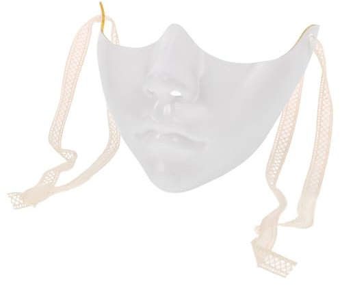 HEMOTON Masque De Fête Pour Hommes Et Femmes Demi-masque De Mascarade Pour Cosplay Halloween Demi-masque Inférieur Avec Cordon De Serrage