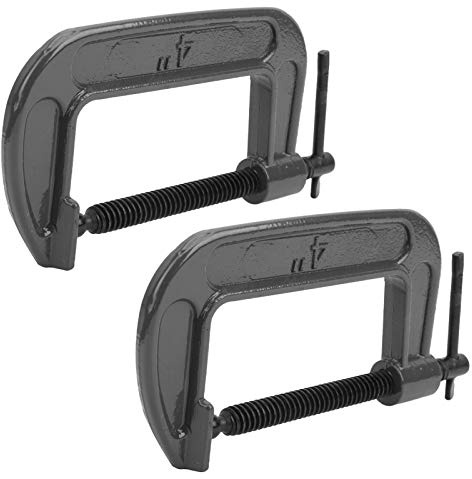Abrazadera C de Fuerza, Herramienta de Hardware de Resistencia Industrial Fija Abrazadera C para Herramienta de Hardware, Abrazadera G para Carpintería que Ahorra Mano de Obra 2