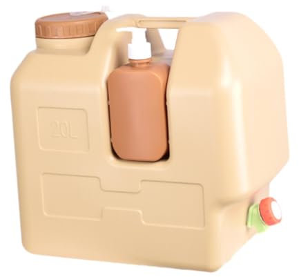 JISADER Contenedor de Agua de 20 litros con Cubo de Agua de Grifo para Un Picnic de Emergencia Al Aire Libre