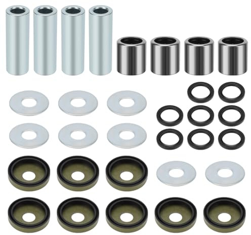 Kit boccole braccio A anteriore inferiore con perni e paraoli per Suzuki | per Suzuki LT-Z400 Quadsport Z 400 Ka-wasaki KSF400 KFX400 Arctic Cat 400 DVX 2003-2014 52455-43B00 09263-17034