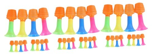 Kisangel 36 piezas Trompetas para Fiestas Juguetes de Animación para Niñas Silbatos de Ruido Mini para Entretenimiento y Infantiles
