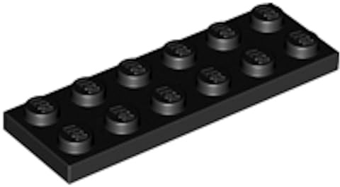LEGO Plate 2 x 6 Part 3795 (Black, 10, Bricks)