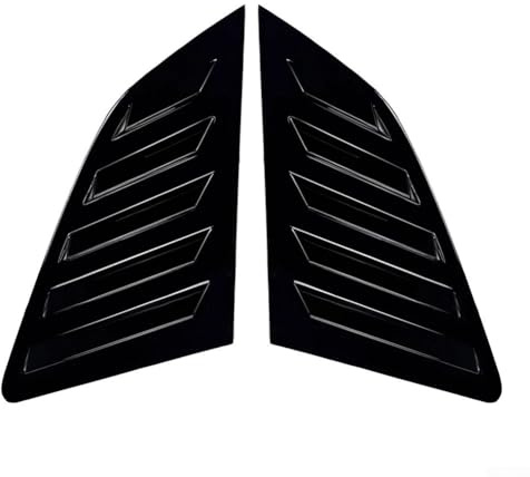 Oniissy Cache de persienne arrière en verre noir pour A3 S3 8 V Sportback 2014-2020, garniture de volet latéral gauche et droit, kit de carrosserie extérieur en plastique
