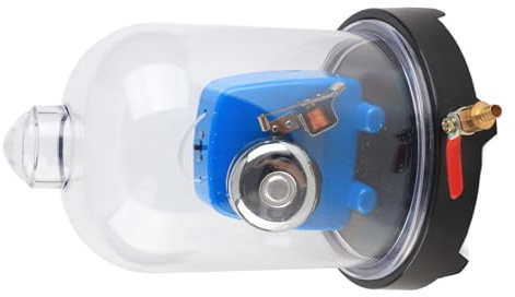 TOPINCN Hotte de Démonstration D'aspiration de Pot à Cloche Sous Vide Portable avec Cloche électrique, Idéale pour les Expériences en Classe, Opération Facile