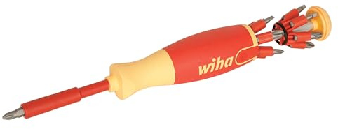 Wiha 38050 14 Piece Insulated Pop-up Bit Holder Set Slotted, Phillips, Square, Pozidriv. | Slotted, Phillips, Square, Pozidriv