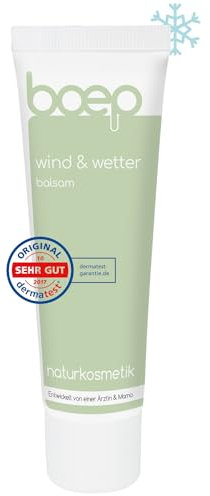 boep Wind und Wettercreme für Babys & Kinder | ÖKO-TEST SEHR GUT | Vegane Naturkosmetik entwickelt von einer Ärztin | Kälteschutzcreme Babybalsam für Gesicht und Körper | Wind- & Wetterbalsam (50ml)