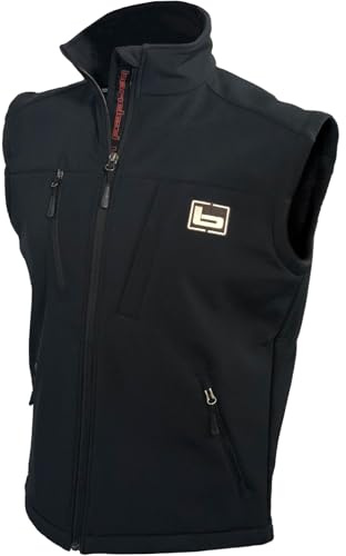Banded Men's Utility 2.0 Vest | Warm Wind-Blocking Water-Resistant Hunting Softshell with TEC Fleece Lining & Storage Pockets, Black, Large