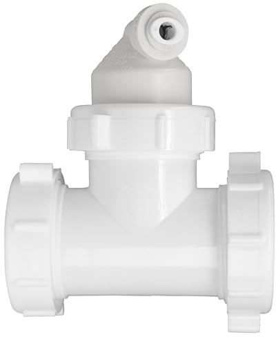 Drain Line Adapter (DLA) with 1/4-inch Quick Connect Fitting for Reverse Osmosis filter (ET112-001, 12-25QC, DLA-12)