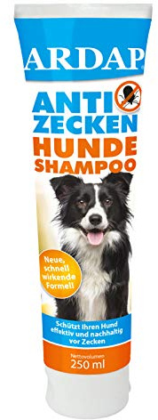 ARDAP Anti Zecken Shampoo für Hunde 250ml - Nachhaltiger Zeckenschutz & hygienische Fellpflege (PT19)
