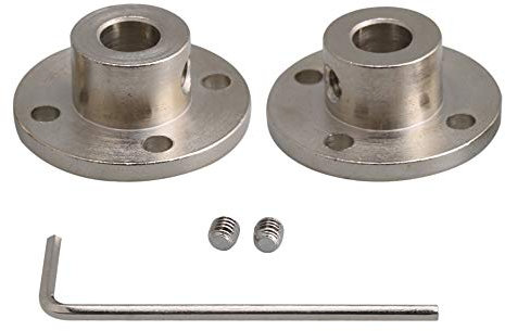 Yibuy Lot de 2 raccords à bride en acier 8 mm-16 mm pour arbre de moteur