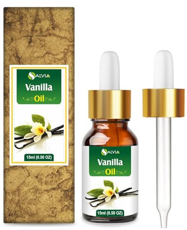 Vanilla Oil with Dropper 100% Natural Pure 15ml Oil by Salvia