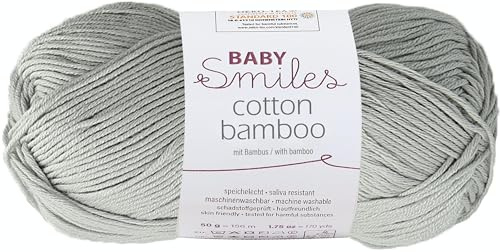 Schachenmayr Baby Smiles Cotton Bamboo 9807370-01090 grau Handstrickgarn, Häkelgarn, Babygarn