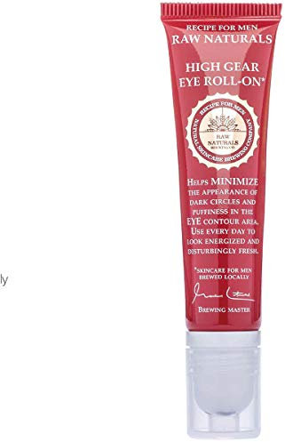 Raw Naturals High Gear Eye Roll On | Under Eye Cream für dunkle Augenringe & geschwollene Augen | Feuchtigkeitsspendende & straffende Augenroller | Naturprodukt aus Ihrer lokalen schwedischen Hautpflege-Mikrobrauerei | 15 ml