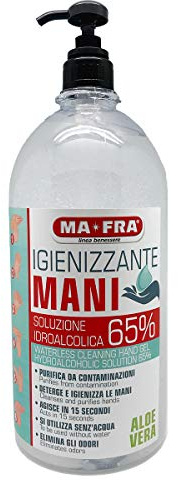 IGIENIZZANTE MANI GEL 3000 ml SOLUZIONE IDROALCOLICA 65%