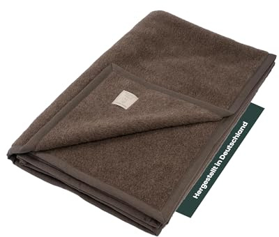Ritter Decken Perulama Alpakadecke 150 x 220 cm - Dunkelbraun | Weiche Naturhaardecke aus 80% Baby-Alpaka & 20% Schurwolle, ideal als Kuscheldecke, Wohn- & Tagesdecke, Made in Germany