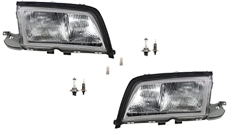 Johns, Scheinwerfer Halogen Front passend für Mercedes W202 C-Klasse 96-00 Leu. Set L R