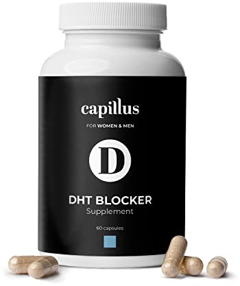 Capillus DHT Blocker For Women Hair Growth DHT Blocker For Men Hair Vitamins For Hair Loss Strengthen & Stimulate For Stronger, Thicker, Fuller, Healthier Hair With Biotin & Keratin 60 Capsules