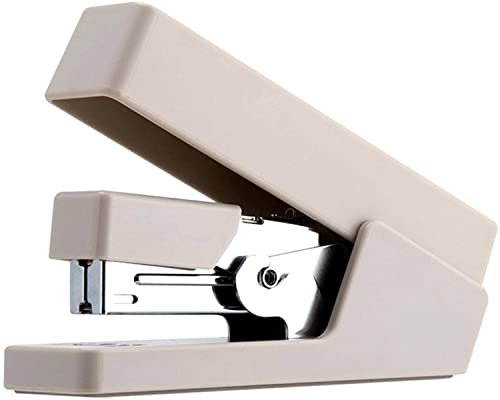 YOOPKA Hefter Heavy Duty Hefter müheloser Hefter 24/6 26/6 mit 1000 PCs Heftklammern Powersaving Paper Binding Mahine Schreibwaren Bürobedarf Tacker Büro (Color : Grey with Staples)