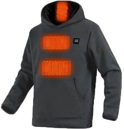 Hoodie Sweatshirt Herren Damen Beheizbare Pullover mit Kapuzenjacke Winter Warm Heizmantel Beheizbare Sweatshirt mit Kapuze USB Elektrisch Jacke Beheizbare Hoodie Damen Beheizbare Pullover Herren
