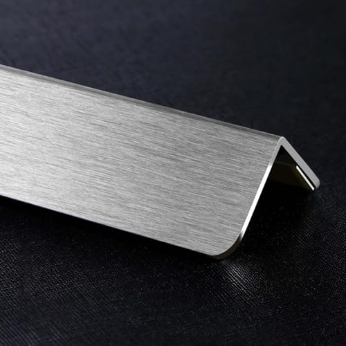 kantenschutz Wand Länge 1/1,5m Wand-Eckschutz Kantenschutz, Selbstklebende Eckenschützer für dekorative Wände, Fliesenkante Seite Möbel Eckschutz Set (Color : Silver Brushed, Size : 150CM(4.9FT)_3.6