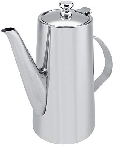 Botella de Café de Agua de 2L, Jarra Térmica de Acero Inoxidable, Hervidor de Agua de Café con Aislamiento de Doble Pared para Té, Agua, Dispensador de Bebidas(2L boca larga)