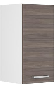 Vicco Hängeschrank R-Line, Grau, 30 cm | mit Tür, zur Wandmontage zur Aufbewahrung von Haushaltsutensilien