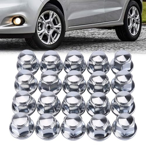 URFEDA M12x1,5 Geschlossene Radmuttern,20 Stück SW19 60° Kegelbund geeignet für Fo-rd Alufelge B-Max C-Max II Ecosport Fiesta 6 7 Focus 3 Mondeo, Radmuttern Alufelgen 46708 5114407 12657 45139 29001