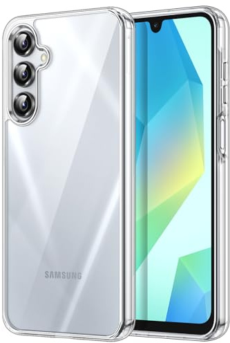 JETech Case for Samsung Galaxy A16 5G / 4G 6.7-Inch, Non-Yellowing Shockproof Bumper Protective Phone Cover, Anti-Scratch Hard PC Back (Clear)