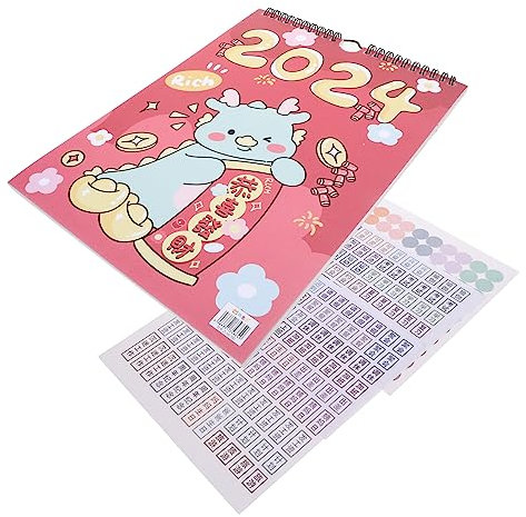DIYEAH 1satz Wandkalender Monatskalender Mit Abreißbaren Notizen Und Geschenkstickern Praktischer Hängender Kalender Für Zuhause Und Büro Zielverwirklichung Und Terminplanung