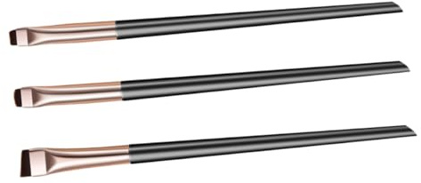 Pincel Delineador de Ojos en Ángulo, 1 Juego de Nylon Abs | Uso Doméstico y Profesional, Línea Precisa y Cómoda, No Suelta Pelo, Fácil de Manejar