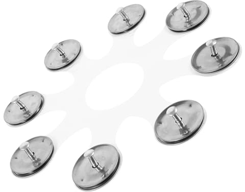 Milisten Becken Hi-hat-tamburin für Schlagzeug Beckenzubehör aus Stahl Hi-hat-glocke zum Einsatz in Popmusik Schlagzeug-beckenzubehör mit Schalltrichter Hi-hat-teile für Verbesserten Rhythm