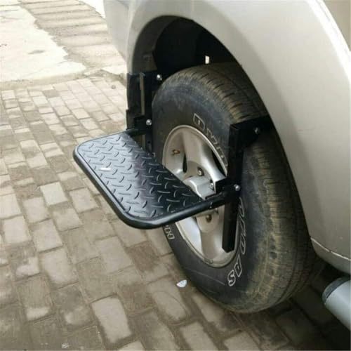 Marchepied De Roue De Pneu, Accès Facile à La Porte De Toit du Toit, Pédale De Marche De Véhicule, Marchepied De Service Pliant Réglable pour Voiture, SUV