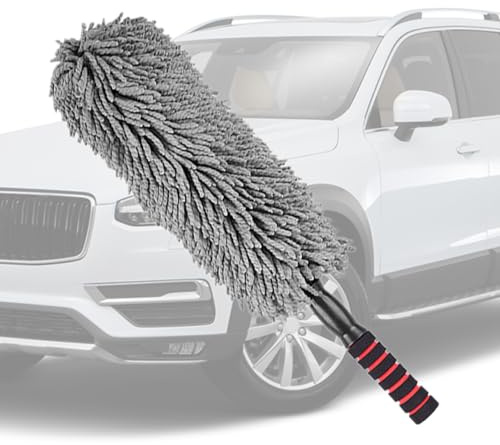 Chiffonnette pour Voiture - Nettoyant Anti-Poussière pour Carrosserie | Époussette Portable Anti-Statique Siège Tableau de Bord Intérieur et Extérieur