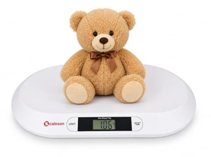 SCALESON S210 Babywaage 20 kg / 10 g I Tara Funktion I Kilogramm, Pfund und Stone