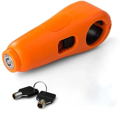 Candado Moto Alarma de 100 dB con Sonido para Manillar de Motocicleta, Scooter, vehículo eléctrico, Bicicleta, Seguro, antirrobo, Acelerador.(A)