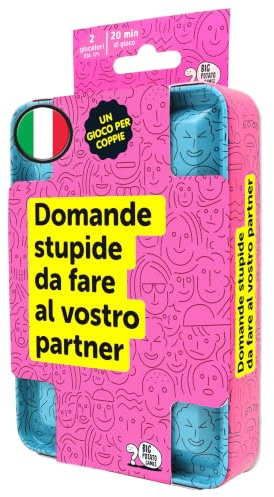 Asmodee – DOMANDE STUPIDE DA FARE AL VOSTRO PARTNER – Carte da Gioco | Divertente Gioco da Tavolo Quiz da Viaggio per Coppie di Fidanzati – 2 Giocatori – 17+ Anni – 20 Minuti – Edizione Italiana