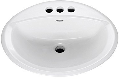 American Standard 0476028.020 Aqualyn Countertop Sink, White